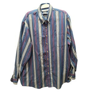Sutter & Grant Mens Button Up Shirt Multi-Color Size LT Polyester Blend Collar